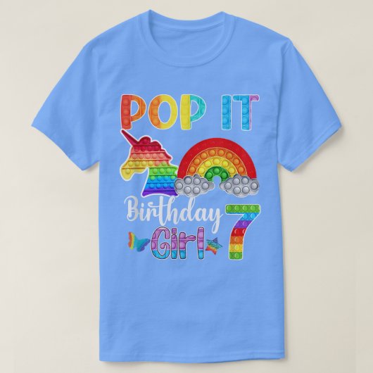 T-shirt Kids Gameboard 7th Pop It Anniversaire Funny Pop C (Design devant)