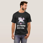 T-shirt Kids Gigi and Pawpaw Love Me Grandchild Unicorn (Devant entier)