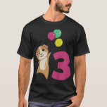 T-shirt Kids Guinée Pig Third Birthday Balloons<br><div class="desc">Kids Guinée Pig Third Birthday Balloons For Kids .</div>