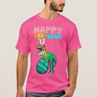 T-shirt Kids Happy Eastrawr Tre Easter Bunny Egg Funny Din