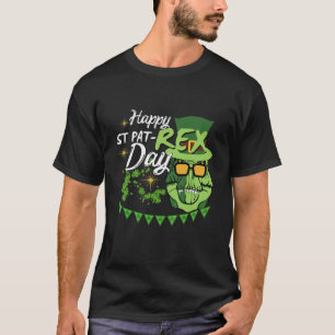 T-shirt Kids Happy St Pat Trex Day Dinosaur St Patricks Da
