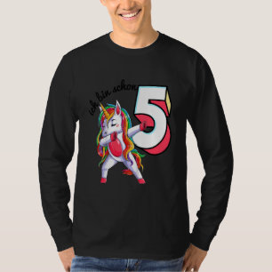 T-shirt Kids Ich Bin Schon 5e Geburtstag Fünf Jahre Mädch