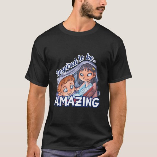 T-shirt Kids Inspired to be Amazing Embrace Your Potential (Devant)