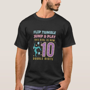 T-shirt Kids It's My 10Th Birthday Gymnastics Birthday Par