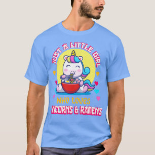 T-shirt Kids Just A Little Girl Who Loves Unicorns And Ram