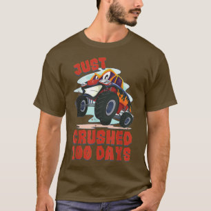 T-shirt Kids Just Crushed 100 Days Monster Truck 100th Day