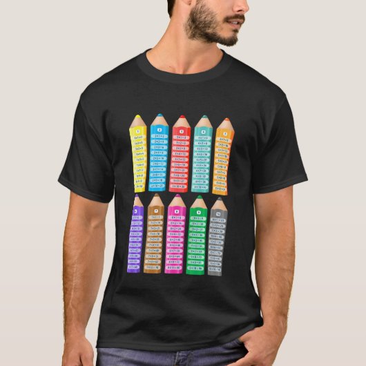T-shirt Kids Kids Learning to Calculate Math Multiplicatio (Devant)