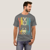 T-shirt Kids Level 9 Unlocked Shirt Funny Video Gamer (Devant entier)
