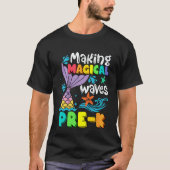 T-shirt Kids Mermaid Making Magical Waves In Pre K Back To (Devant)