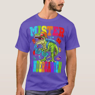 T-shirt Kids Mister Kindergarten Dude Monster Truck Dinosa