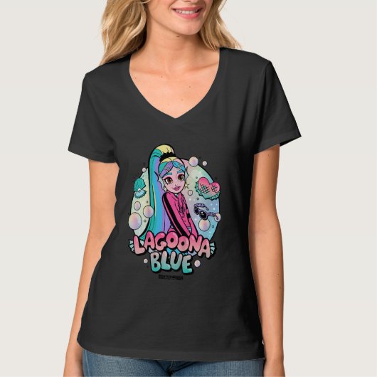 T-shirt Kids Monster High Lagoona Blue Bubbles (Devant)