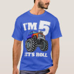 T-shirt Kids Monster Truck 5Th Birthday Boy 5 Five Year Ol<br><div class="desc">Kids Monster Truck 5Th Birthday Boy 5 Five Year Old .Check out our Monster truck t shirts selection for the very best in unique or custom,  handmade pieces from our clothing shops.</div>