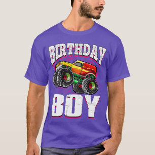T-shirt Kids Monster Truck Birthday Boy Kids Monster Truck