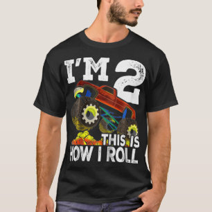 T-shirt Kids Monster Truck Rally 2e fête d'anniversaire -