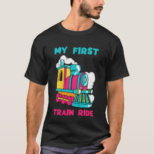 T-shirt Kids My First Train Ride Railer Steamer T