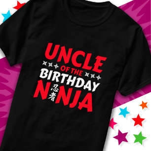 T-shirt Kids Ninja Party Karate oncle d'anniversaire Ninja