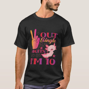 T-shirt Kids Peace Out Chiffres simples Je suis 10 mignonn