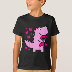 T-shirt Kids Pink Ribbon T-rex Kids Breast Cancer Awards