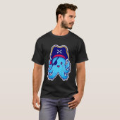 T-shirt Kids Pirate Octopus cute children's design (C) (Devant entier)