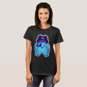 T-shirt Kids Pirate Octopus cute children's design (C) (Devant entier)