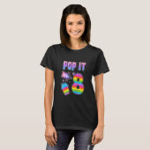 T-shirt Kids Pop It I'm 8 Turning 8 Milk Tea Fidget Toy 8t (Devant entier)