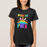T-shirt Kids Pop It I'm 8th Birthday Décorations Unicorn F<br><div class="desc">Kids Pop It I'm 8th Birthday Decorations Unicorn Fidget Gameboard.</div>