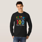T-shirt Kids Poppin My Way Through Happy 100 Days of Schoo (Devant entier)