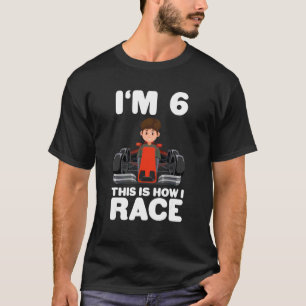 T-shirt Kids Racing Car 6e Anniversaire 6 Formule Six Todd