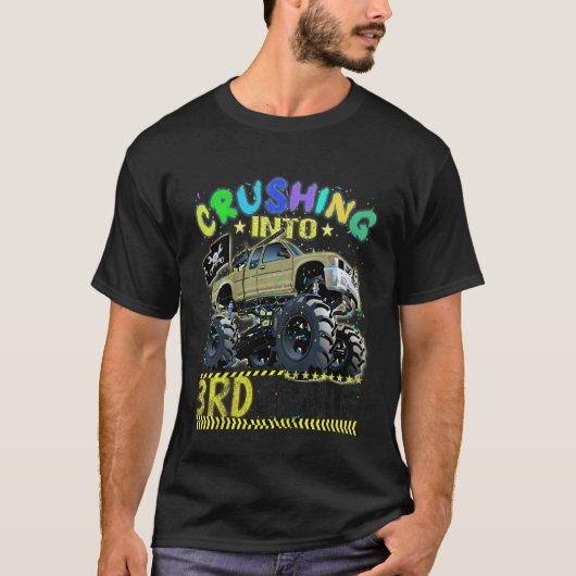 T-shirt Kids Ready To Crush 3e Grade Monster Truck (Devant)