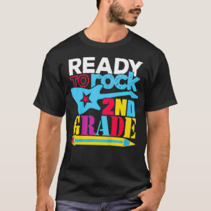T-shirt Kids Ready to Rock Second Grade , 2e Grade T