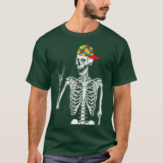 T-shirt Kids Rock N Rouleau Skeleton Sensibilisation sur l