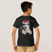 T-shirt Kids Siberian Husky Dog Lover Funny Christmas (Dos entier)
