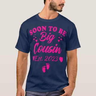 T-shirt Kids Soon To Be Big Cousin 2023 Pregnancy Announce
