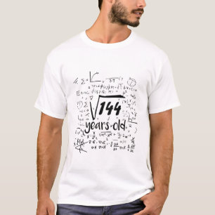 T-shirt Kids Square Root Of 144 - 12e Bday 12 Year Old Ma