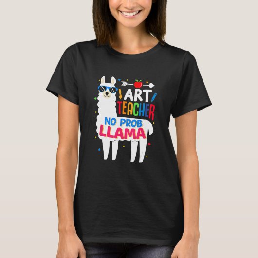 T-shirt Kids Teacher Llama First Day Of School 1st (Devant)