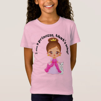 T-Shirt Kid's Tee-Je suis une princesse, c'est pourquoi !