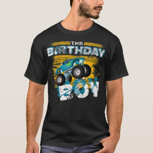 T-shirt Kids The Birthday Boy Monster Truck Bday Party Car
