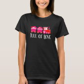 T-shirt Kids Valentines Day Train Loads Of Love Choo Toddl (Devant)
