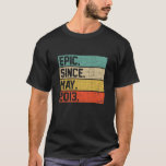 T-shirt Kids Vintage Boys Girls 9Th Birthday Epic Since Ma<br><div class="desc">Kids Vintage Boys Girls 9th Birthday Epic Since May 2013</div>