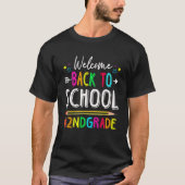 T-shirt Kids Welcome Back To School Second Grade Vibes Stu (Devant)