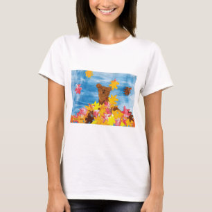 T-shirt KidsArt pour CHOC - Leaves automne Ours