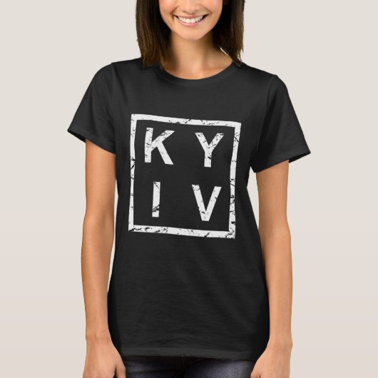 T-shirt Kiev stylé Kyiv (Devant)