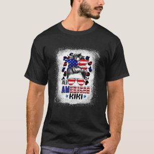 T-shirt Kiki All American Bleached Leopard Patriotique Jui