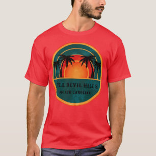 T-shirt Kill Devil Hills North olina Beach Retro Sunset