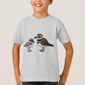 T-shirt Killdeer et poussin (Devant)