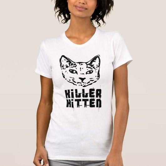 T-shirt Killer Kitten - Customisé (Devant)