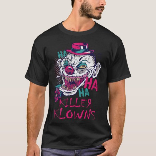 T-shirt Killer Klowns Halloween Alien Clown Serial Killer  (Devant)