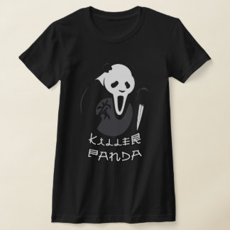 T-shirt Killer Panda Cute Girls Femmes Halloween 2023
