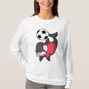 T-shirt Killerwhale comme joueur de football avec Soccer