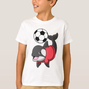 T-shirt Killerwhale comme joueur de football avec Soccer